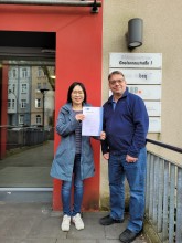 Frau Mu und Herr Stumpf-Exner (AWO Dortmund)