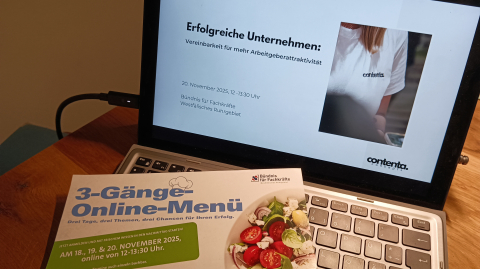 3-Gänge-Online-Menü des Fachkräfte Bündnisses Westfälisches Ruhrgebiet