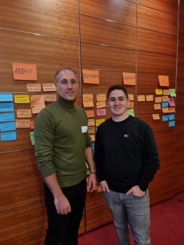 Referenten Phillip Ebach und Sascha Burghaus